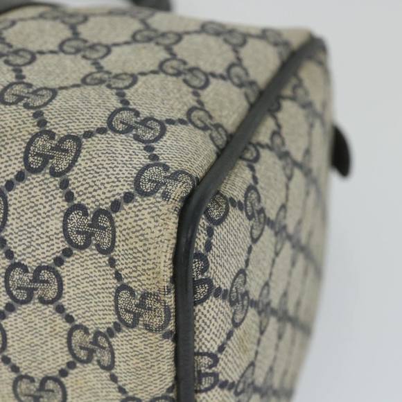 GUCCI GG Supreme Sherry Line Hand Bag Red Navy Gray 58 02 007 Auth 58751 - Picture 16 of 16